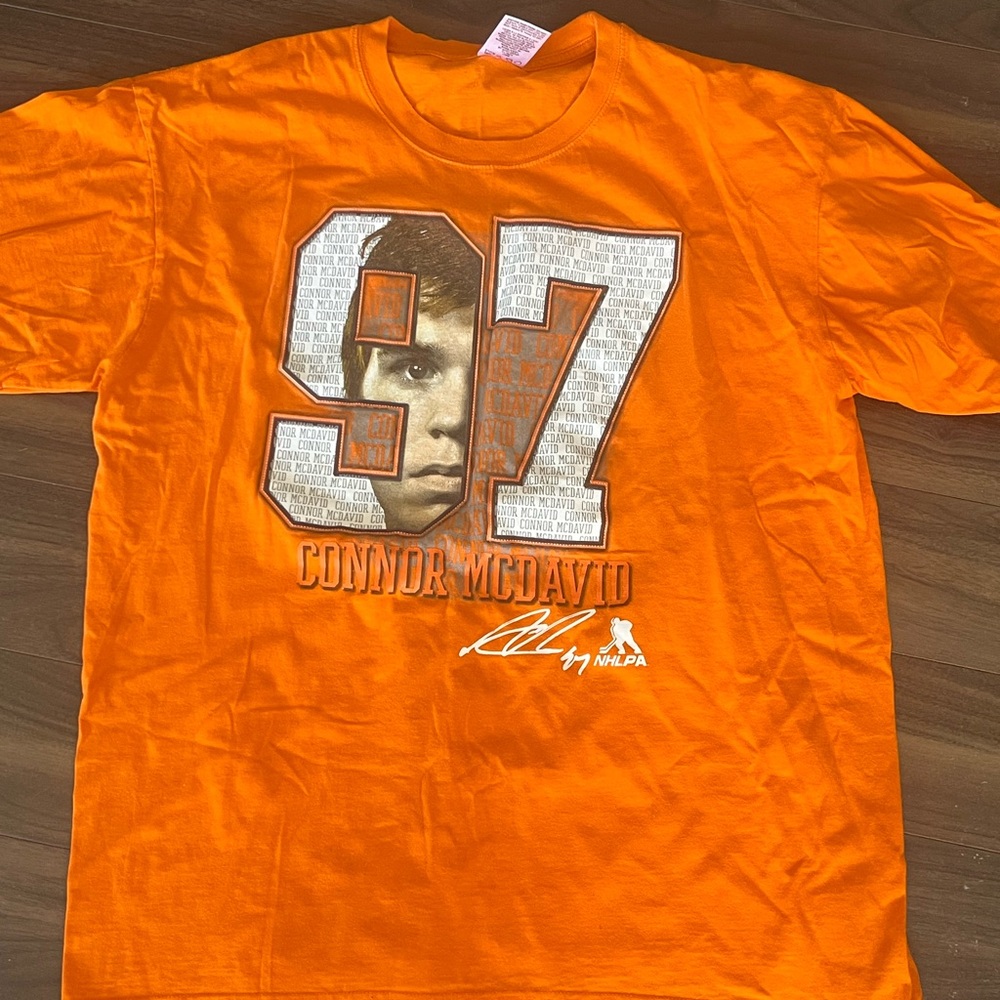 Connor McDavid Orange Graphic T-Shirt
